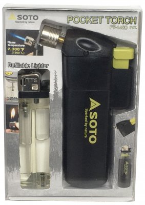 SOTO Pocket Torch PT-14SB – Refillable Lighter, Compact