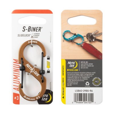 Nite Ize S-Biner SlideLock Aluminum (Storlek: #3)