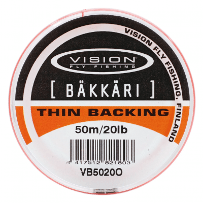Vision Bäkkäri Backing Vit 50m 20 LBS