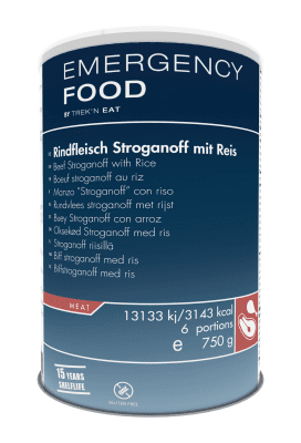 Trek 'n Eat Beef Stroganoff with Rice - Emergency Line 750g