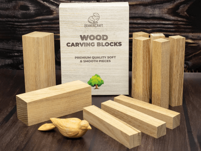BeaverCraft BW10 Set Of European Acacia Carving Blocks 10 Pcs