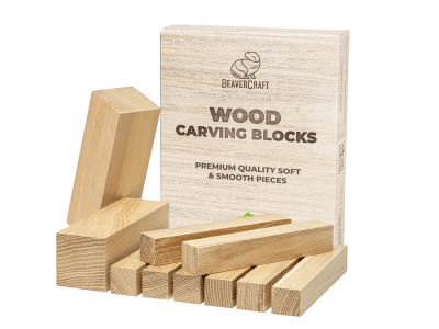 BeaverCraft BW10 Set Of European Acacia Carving Blocks 10 Pcs