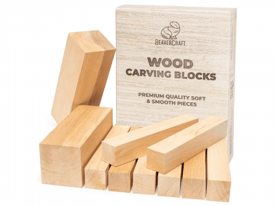 BeaverCraft BW10 Set Of Alder Carving Blocks 10 Pcs