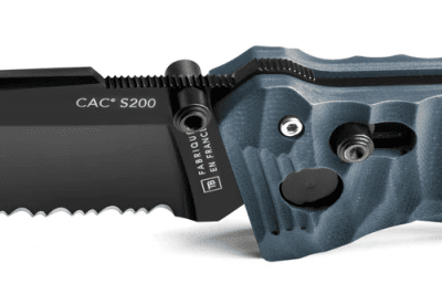 TB Outdoor S200 C.A.C Serrated - Grey G10