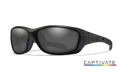 WileyX GRAVITY Captivate Smoke Grey Matte Black Frame