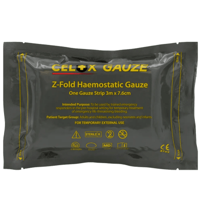 CELOX Hemostatic Gauze Z-Fold 3m CE