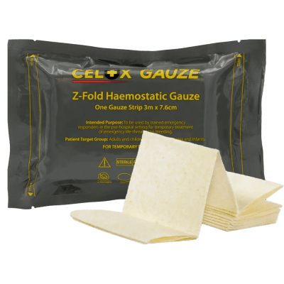 CELOX Hemostatic Gauze Z-Fold 3m CE