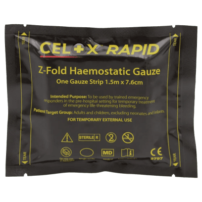 CELOX Rapid Z-Fold Hemostatic Gauze 5ft