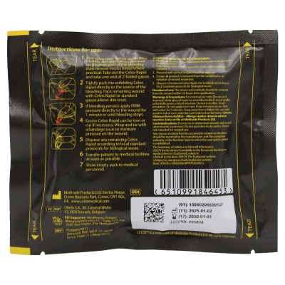 CELOX Rapid Z-Fold Hemostatic Gauze 5ft