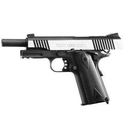 Cybergun Colt 1911 Rail - Black Silver CO2 6mm