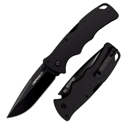 Cold Steel Verdict Spear Point AUS10A - Svart