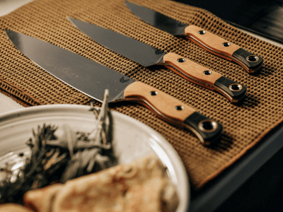 Benchmade 4000-02 Köksknivar 3st Set - Maple Wood/G10