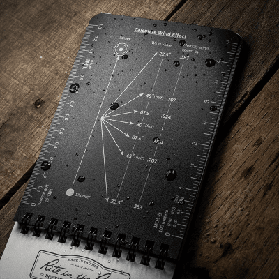Rite In The Rain Notebook Dope Logbook, 10x15cm - Black