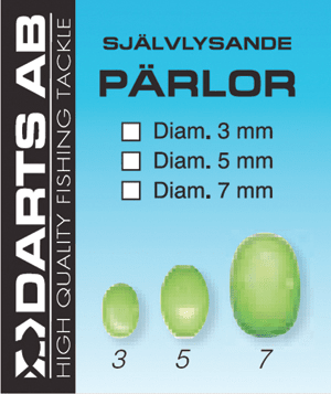 Darts Lyspärlor (Storlek & Antal: 3mm 20 Pack)