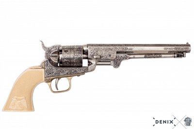 Denix American Civil War Navy Revolver, USA 1851- Decorative Replika