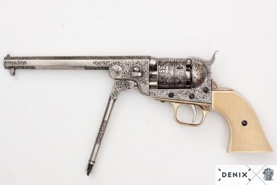 Denix American Civil War Navy Revolver, USA 1851- Decorative Replika