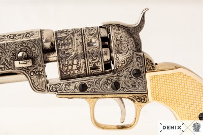 Denix American Civil War Navy Revolver, USA 1851- Decorative Replika