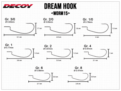 Decoy Dream Hook Worm 15