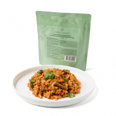 Food Force Chicken and Vegetable Wok with Rice Mjukkonserv 300g