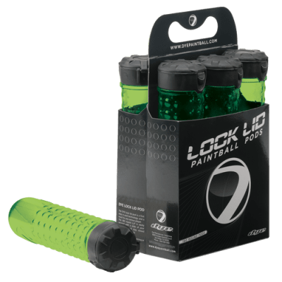 Dye Lock Lid Pods 160rds 6-pack - Lime