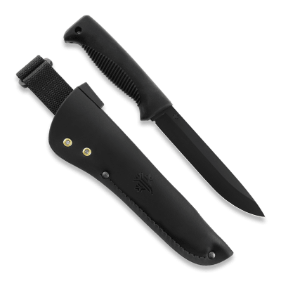 Peltonen M95 Ranger Puukko PTFE with Leather Sheath - Black
