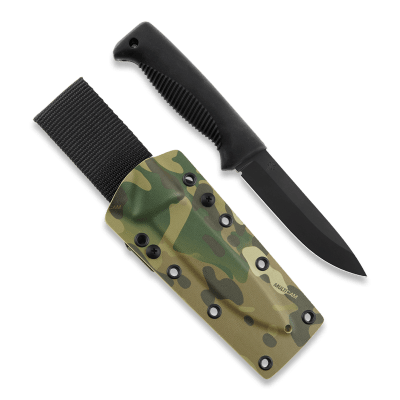 Peltonen M07 Ranger Puukko PTFE with Kydex Sheath - Svart/Multicam