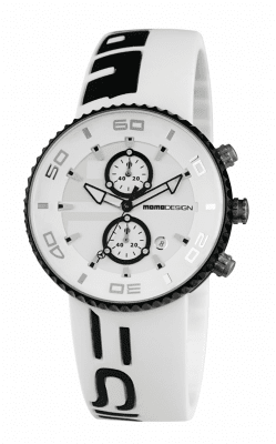 MomoDesign Jet Aluminium Chrono White/Black 43mm