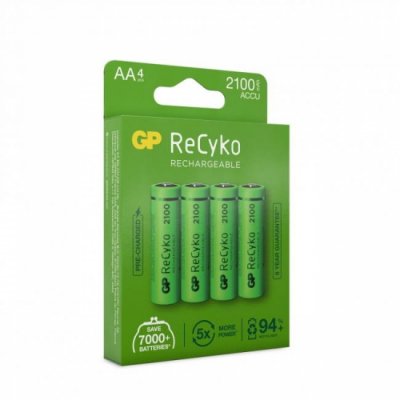GP Battery AA ReCyko 2100mAh NI-MH - 4 pack