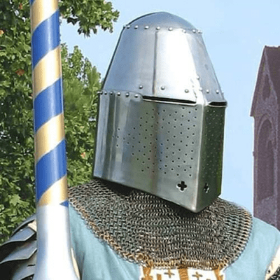 Windlass Hjälm - Medieval Templar Crusaders