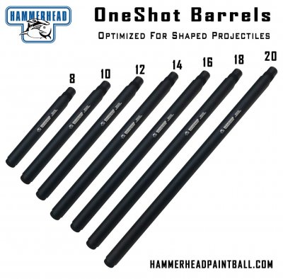 HammerHead OneShot Plus Rifled Barrel (Tippmann 98 Threads) 14"