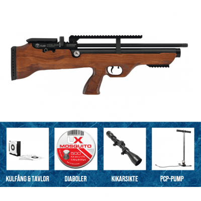 Hatsan Flashpup 4,5mm PCP Startpaket