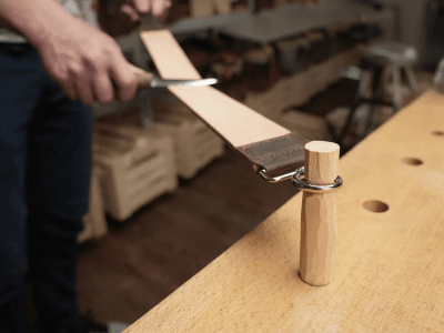 BeaverCraft LHS1 Double-Sided Leather Hanging Strop