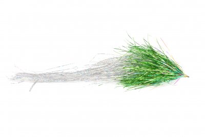 Fly-Dressing Gäddfluga Flashabou Deceiver Green/Silver