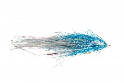 Fly-Dressing Gäddfluga Flashabou Deceiver Blue/Silver