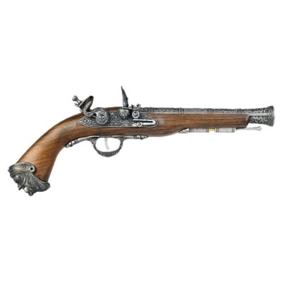 HFC Flintlock Gas Pistol 6mm - Silver