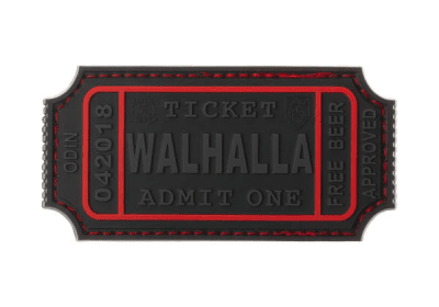 JTG Large Walhalla Ticket Rubber Patch