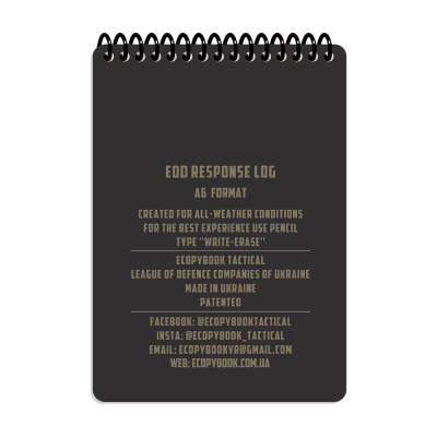 M-Tac Tactical EOD Response Log A6