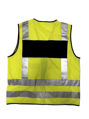 Robust Reflexväst med Svart Platta