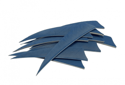 Trueflight Feathers 4" LW Shield 12st (Färg: Sky Blue)