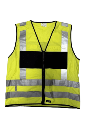 Robust Reflexväst med Svart Platta
