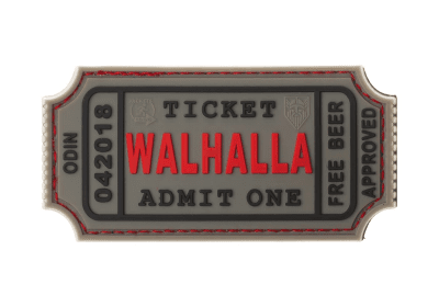 JTG Large Walhalla Ticket Rubber Patch
