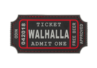 JTG Large Walhalla Ticket Rubber Patch (Färg: SWAT)