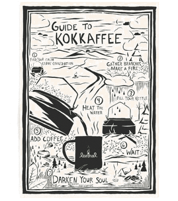 Lemmel Kaffe Poster - Guide to Kokkaffe A2