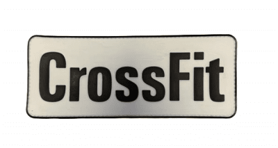 Crossfit PVC Patch Large - Vit/Svart