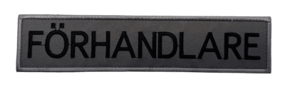 Patch Förhandlare - Large (Färg: Grå)