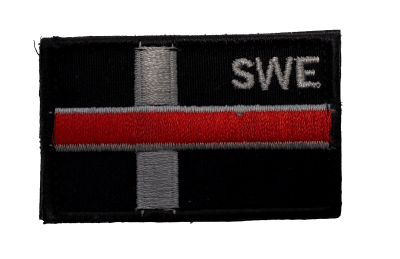 Patch - Flag SWE Thin Red Line