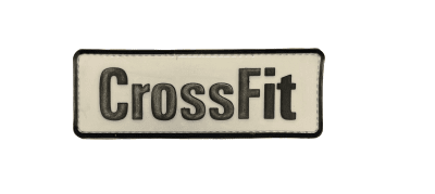 Crossfit PVC Patch Small - Vit/Svart