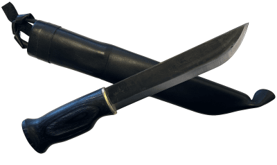 Wood Jewel Leuku Knife - Svart