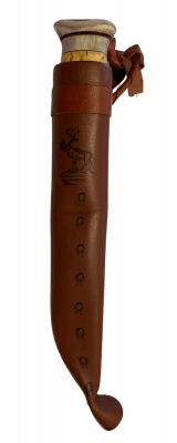 Wood Jewel Reindeer Handler's Knife