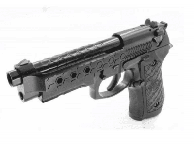 WE M92 Rail Hex Cut GBB 6mm - Black